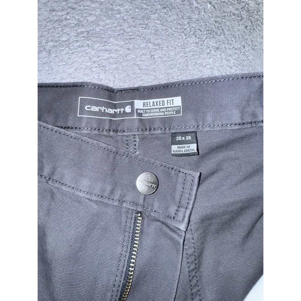 Carhartt BN2802-M 36x36 Relaxed Rugged Flex Double Front Utility Pants Dim Grey